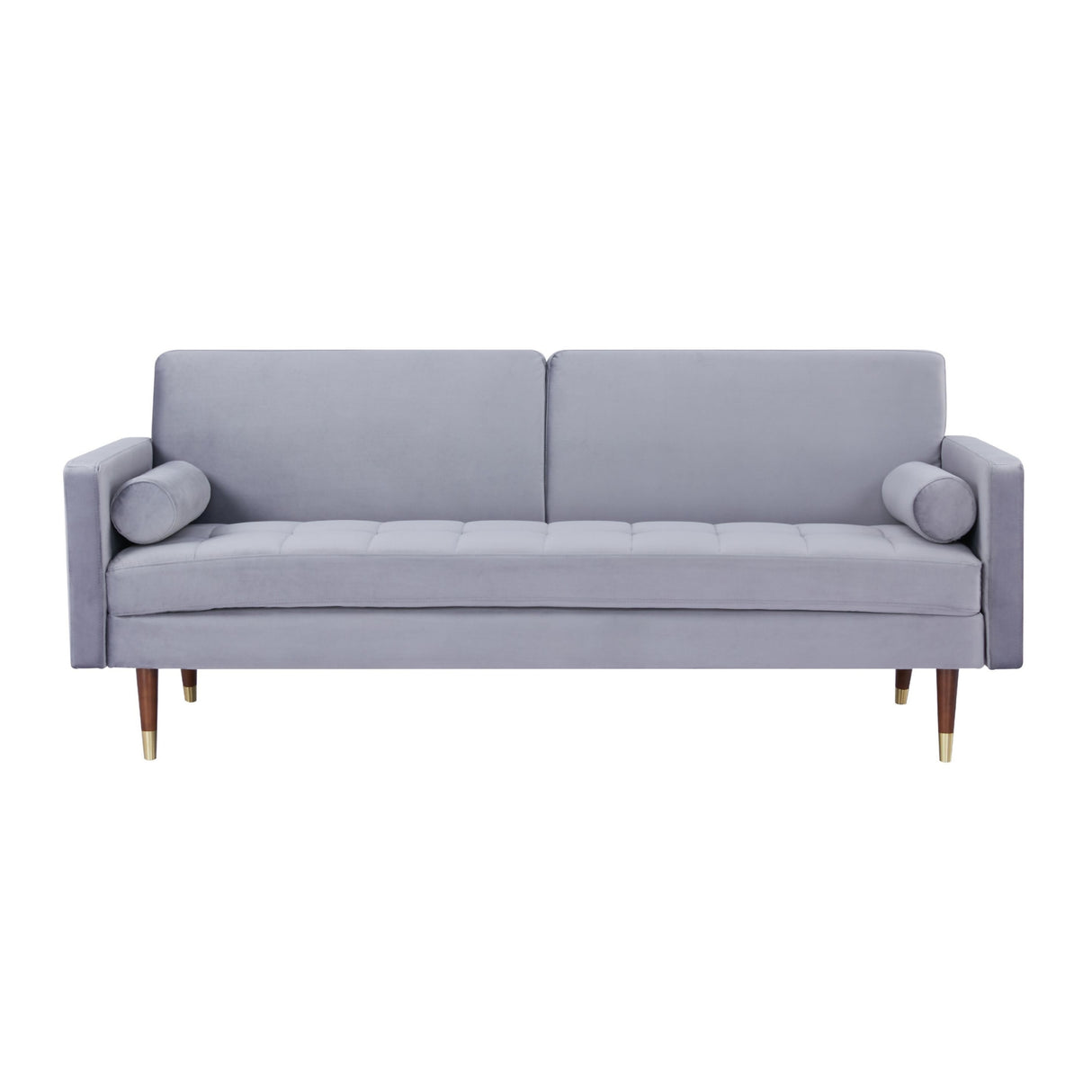 Livia 3 Seater Sofa Bed Fabric Uplholstered Lounge Couch - Gey