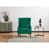 Sylvia Accent Arm Chair Fabric Upholstered Lounge Couch - Green