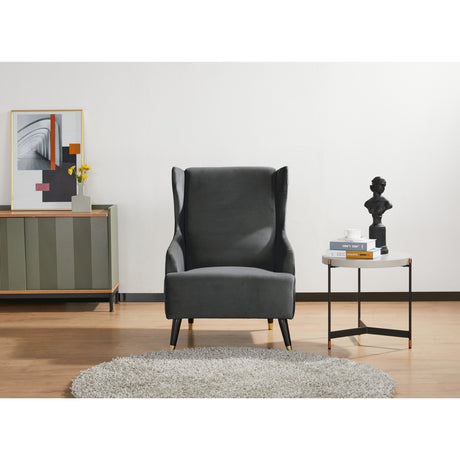 Sylvia Accent Arm Chair Fabric Upholstered Lounge Couch - Grey