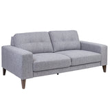 Juliet 2 + 3 Seater Sofa Set Soft Fabric Uplholstered Lounge Couch Grey