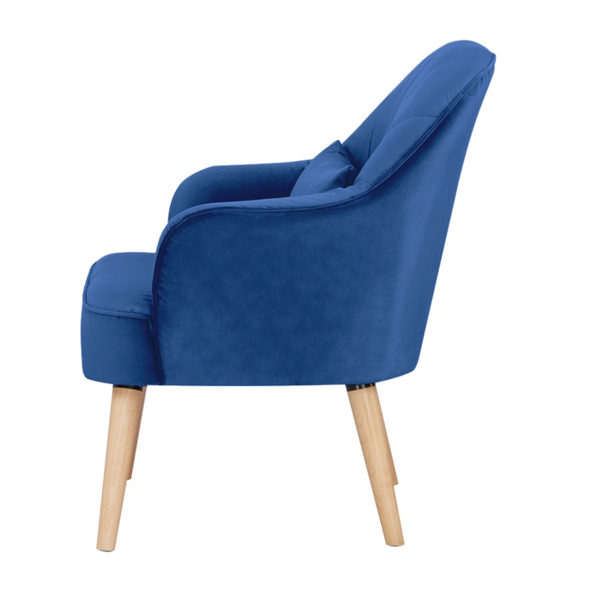 Keira Accent Armchair Fabric Upholstered - Dark Blue