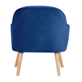 Keira Accent Armchair Fabric Upholstered - Dark Blue