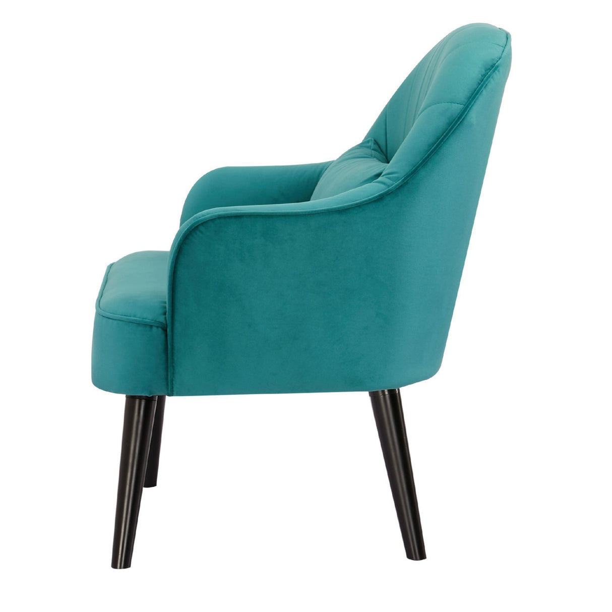 Keira Accent Armchair Fabric Upholstered  - Mid Blue