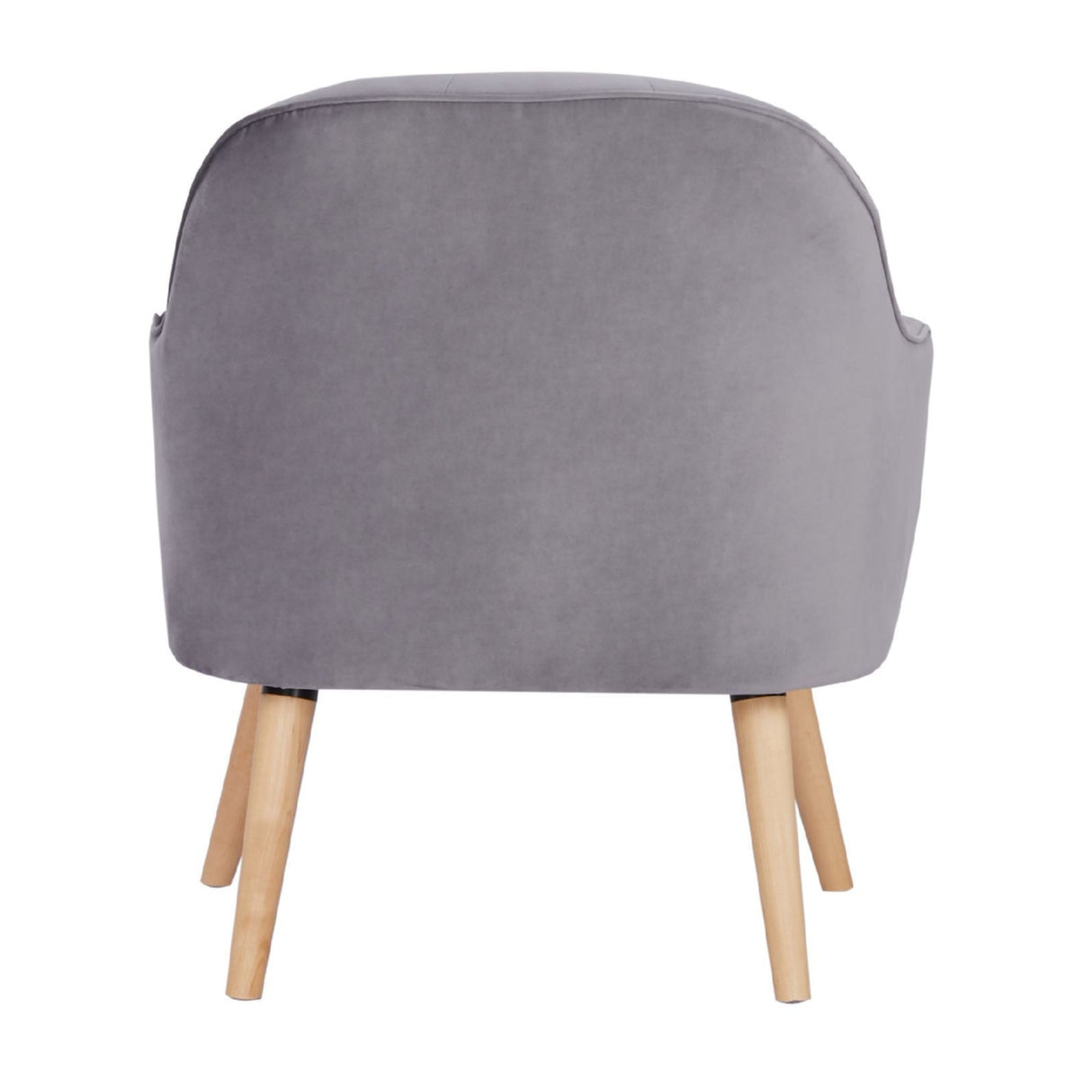 Keira Set of 2  Armchair Fabric Upholstered - Mid Grey