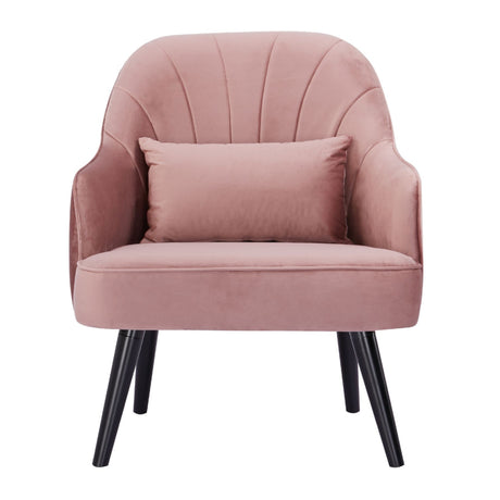 Keira Accent Armchair Fabric Upholstered  - Pink