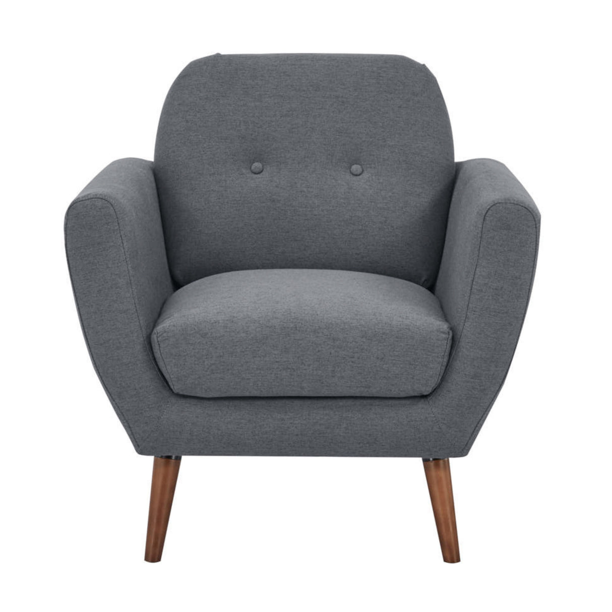 Lilliana 1 Seater Armchair Fabric Upholstered - Dark Grey