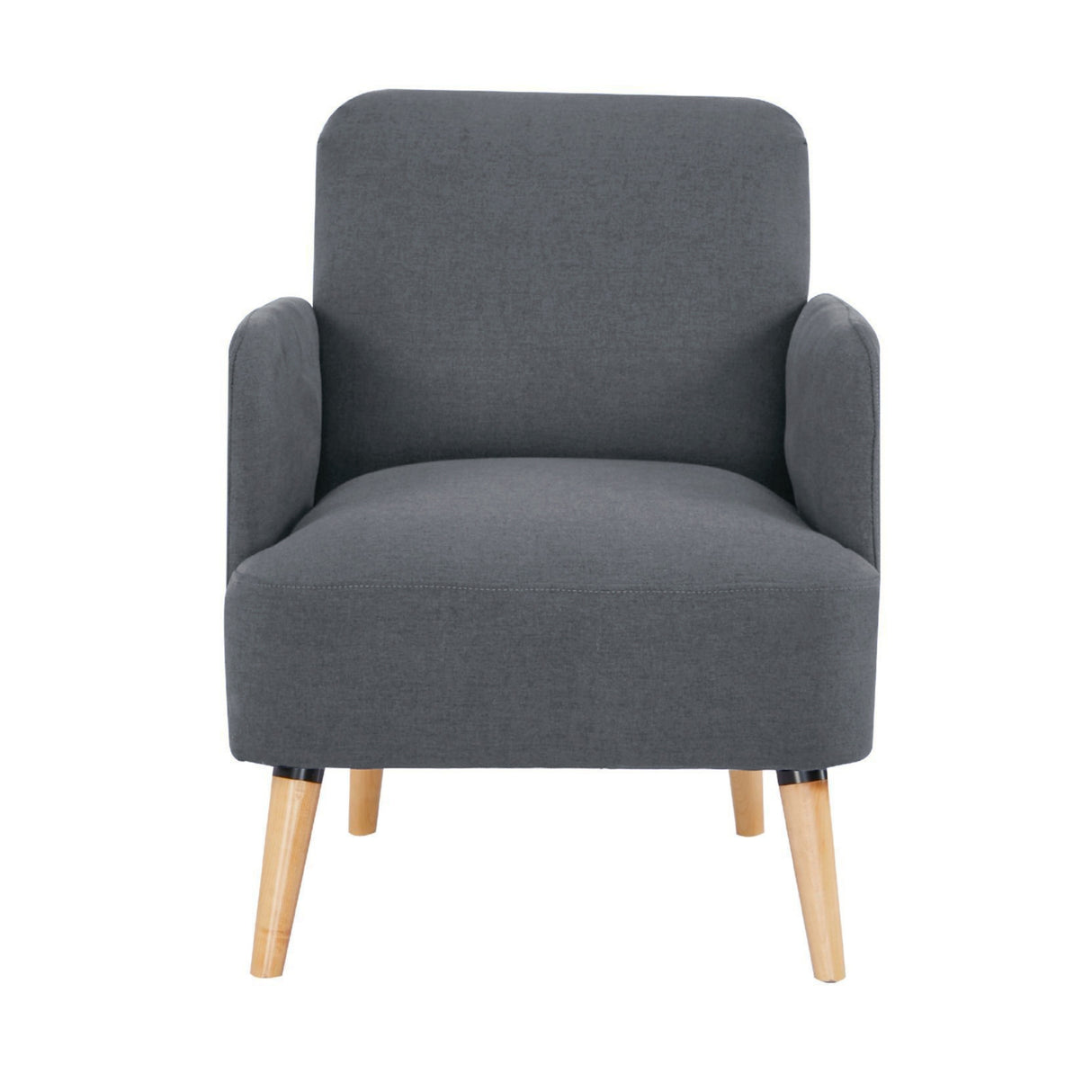 Brianna 1 Seater Armchair Fabric Upholstered - Dark Grey