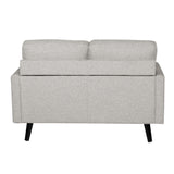 Lexi 2 Seater Sofa Fabric Uplholstered Lounge Couch - Light Grey