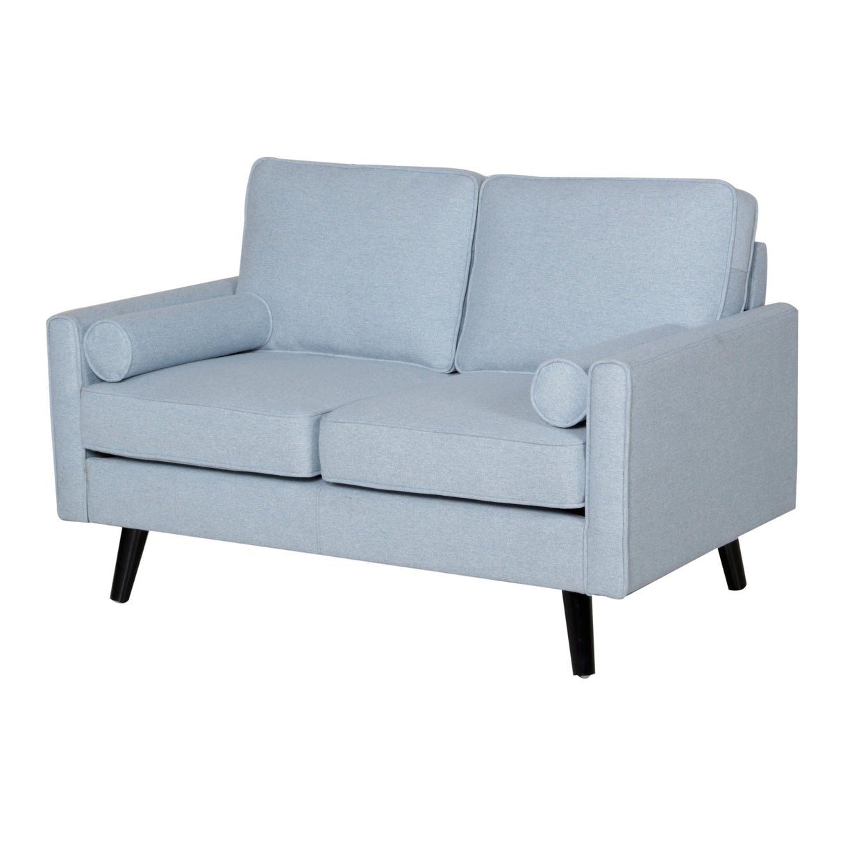 Lexi 2 Seater Sofa Fabric Uplholstered Lounge Couch - Light Blue