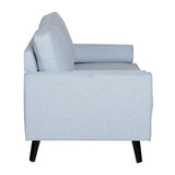 Lexi 2 Seater Sofa Fabric Uplholstered Lounge Couch - Light Blue