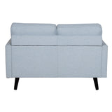 Lexi 2 Seater Sofa Fabric Uplholstered Lounge Couch - Light Blue