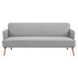 Merlin 3 Seater Sofa Futon Bed Fabric Lounge Couch - Grey