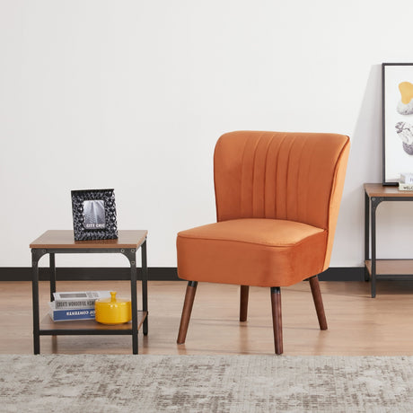 Drew Set of 2 Armchairs - Orange