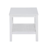 Jasmine Coffee Side Table Laptop Desk Bedside Sofa End Tables Mindi Wood - White