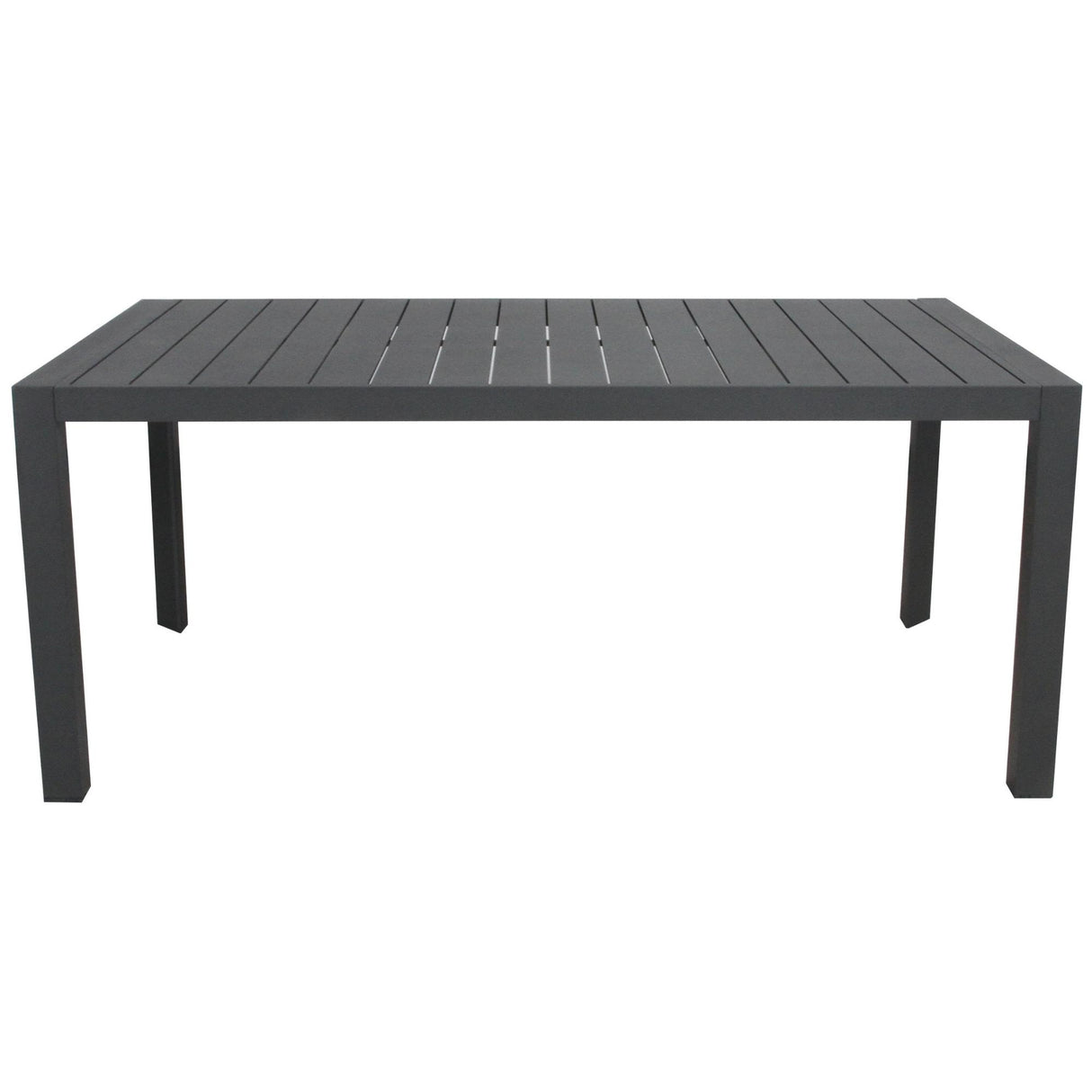 Iberia 178cm Aluminium Outdoor Dining Table Charcoal