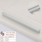 Aluminium Kitchen Cabinet Handles Drawer Bar Handle Pull Silver160mm