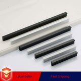 Aluminium Kitchen Cabinet Handles Drawer Bar Handle Pull Silver 96mm
