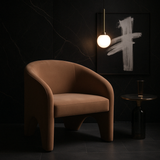 Interior Ave - Nova Sculptural Accent Chair – Velvet Chocolate