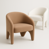 Interior Ave - Nova Sculptural Accent Chair – Velvet Chocolate