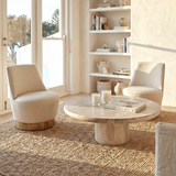 Interior Ave - Chateau Swivel Accent Chair - Vanilla Oat