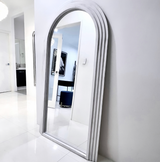 Interior Ave - Sierra Arched Mirror – Beach White | Sculptural Full-Length Mirror