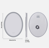 Interior Ave - 50 x 70cm Oval Frameless LED Bathroom Mirror