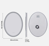 Interior Ave - 60 x 80cm Oval Frameless LED Bathroom Mirror