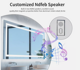Interior Ave - 80 x 160cm Rectangle Frameless LED Bathroom Mirror – Bluetooth