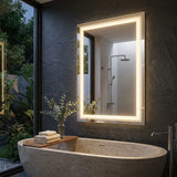 Interior Ave - 60 x 80cm Rectangle Frameless LED Bathroom Mirror
