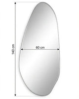 Interior Ave - Jewel Irregular LED Wall Mirror – Backlit Statement Mirror