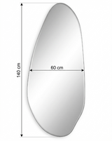 Interior Ave - Jewel Irregular LED Wall Mirror – Backlit Statement Mirror