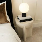Interior Ave - Zelda Sculptural Stone Side Table – Sand Textured Accent