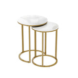 Interior Ave - Deva Gold Nested Side Table Set