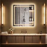Interior Ave - 80 x 80cm Square Frameless LED Bathroom Mirror