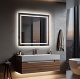 Interior Ave - 80 x 80cm Square Frameless LED Bathroom Mirror