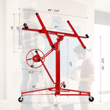 11FT Drywall Panel Lifter Gyprock Plasterboard Sheet Board Hoist Lift