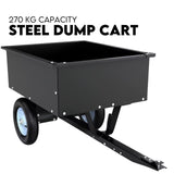Steel Dump Cart Garden Tipping Trailer