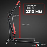 2 Ton Hydraulic Engine Crane Folding Hoist Stand Mobile Garage Workshop
