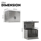 Aluminium Toolbox Ute Tool box Generator Trailer Truck Canopy 620x400x500