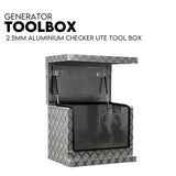 Aluminium Toolbox Ute Tool box Generator Trailer Truck Canopy 615x400x500