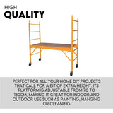 450kg Mobile Scaffold Ladder Scaffolding Platform Portable Ladder Work Safety