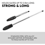 40W Full Solar Powered Automatic Remote Single Swing Gate Opener Battery
