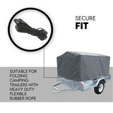 Box Cage Trailer Cover Canvas Tarp for 7x4 ft 600mm High Cage
