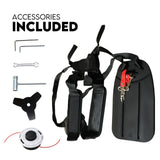 4 STROKE Whipper Snipper Straight Shaft Line Trimmer 31CC Pole Brush Cutter