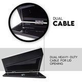 Under Tray Tool Box Underbody Pair Set 750mm Black Steel