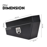 Under Tray Tool Box Underbody Pair Set 750mm Black Steel