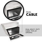 Under Tray Tool Box Underbody Pair Set 600mm Aluminium