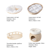 HONEYPOTCAT Cosy Woven Cat Perch - 141.5cm