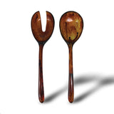 Urban Attitude LILA Large Paired Servers Length 30cm, Width 7.5cm (Spoon) - Burnt Amber