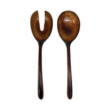 Urban Attitude LILA Large Paired Servers Length 30cm, Width 7.5cm (Spoon) - Dark Cocoa